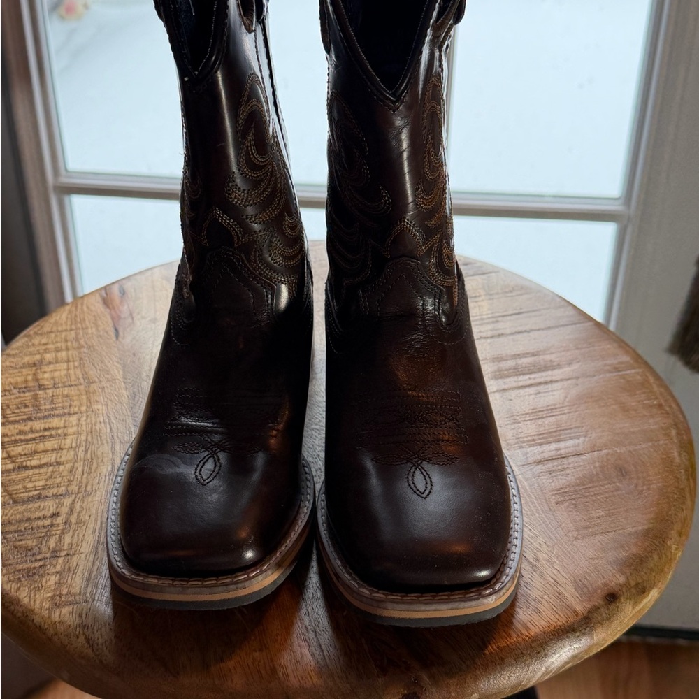 Kids Brown Western Boots
